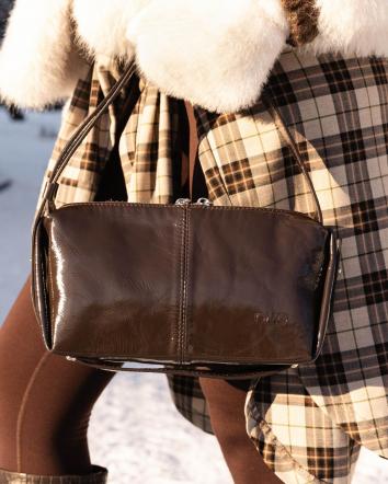 Сумка жіночі OMG ANASTEISHA ЛАК коричнева