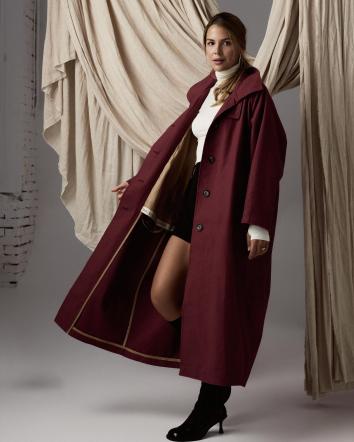 Trench Burgundi Luxury