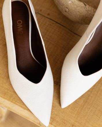 Туфлі жіночі OMG TROPIC молочні