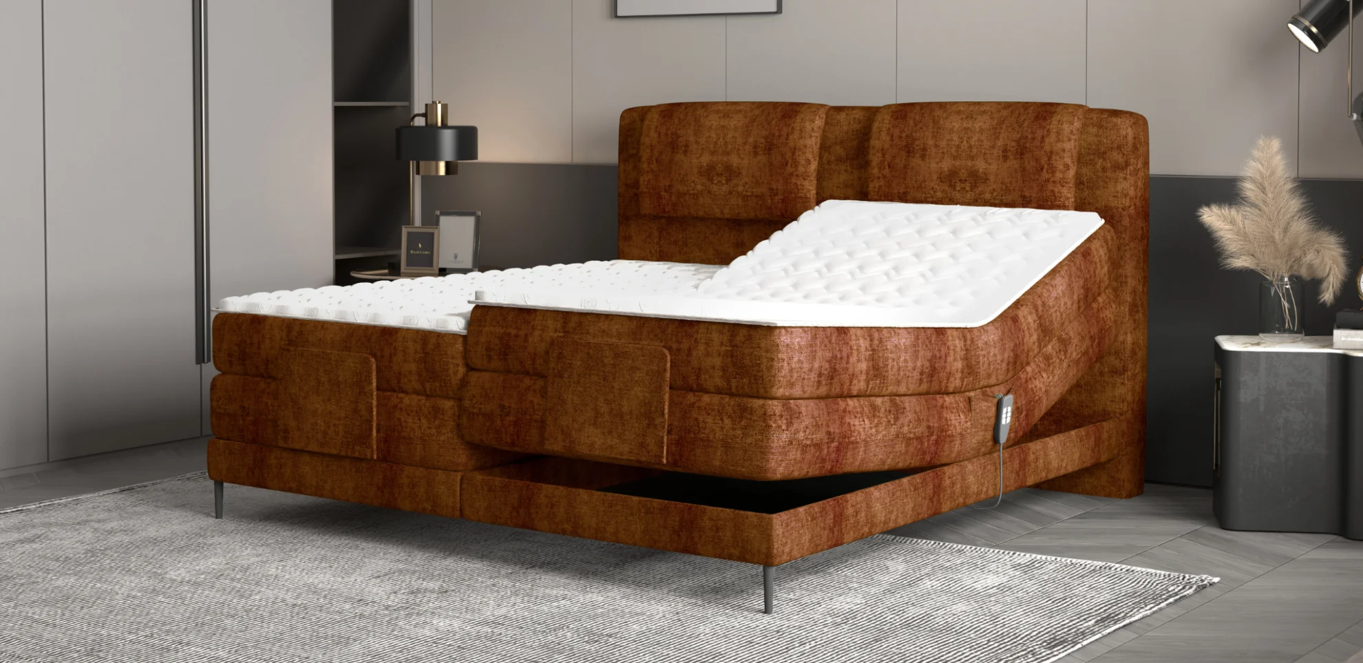 Cama continental con ajuste eléctrico: lujo, salud y descanso personalizado en tu hogar