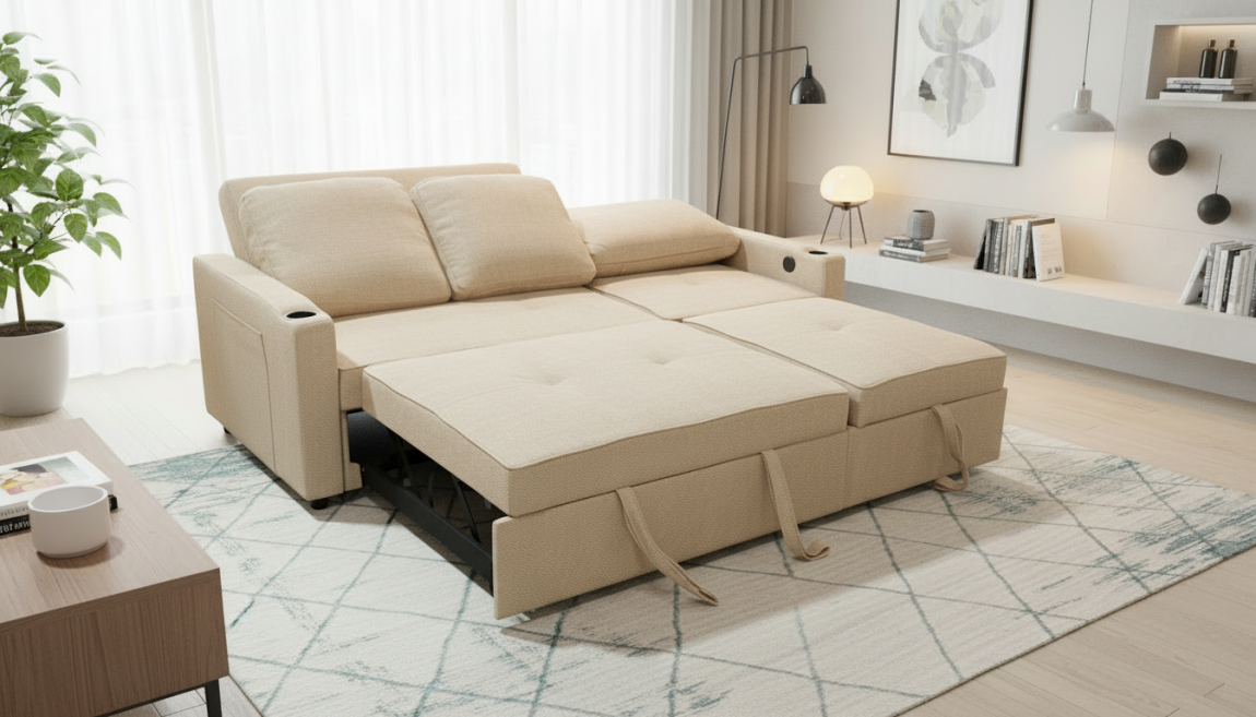 Sofá cama moderno y económico para tu hogar