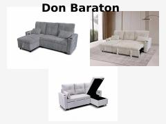 Sofá Cama Chaise Longue Reversible COSTA LUX de Don Baraton