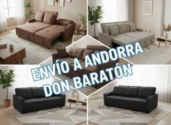 Sofá cama en Andorra: compra inteligente con entrega directa desde Baraton Express — modelo Costa R Lineal  Don Baraton