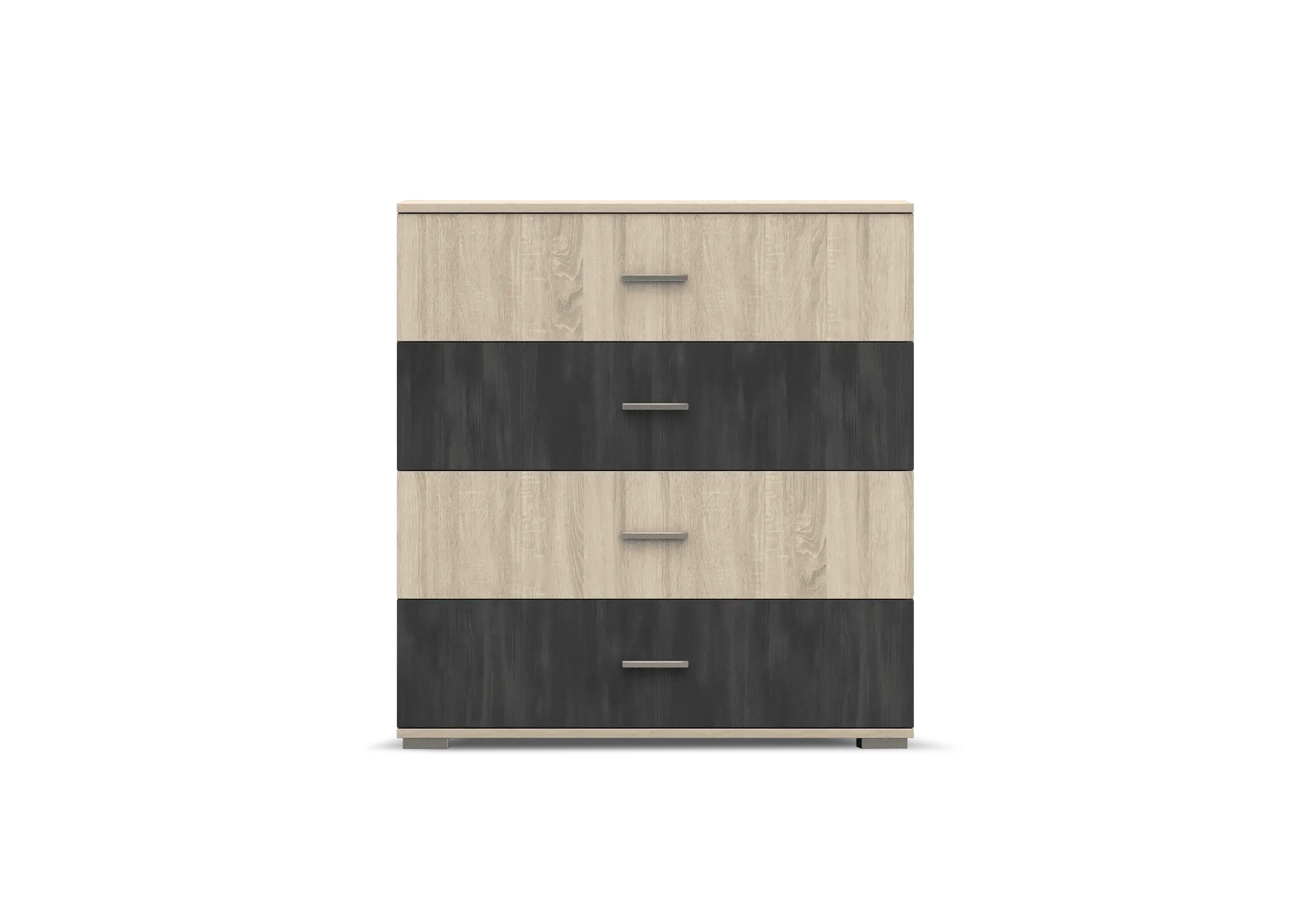 Dresser 4S – WENECJA, Sonoma Oak + Norwegian Black Pine