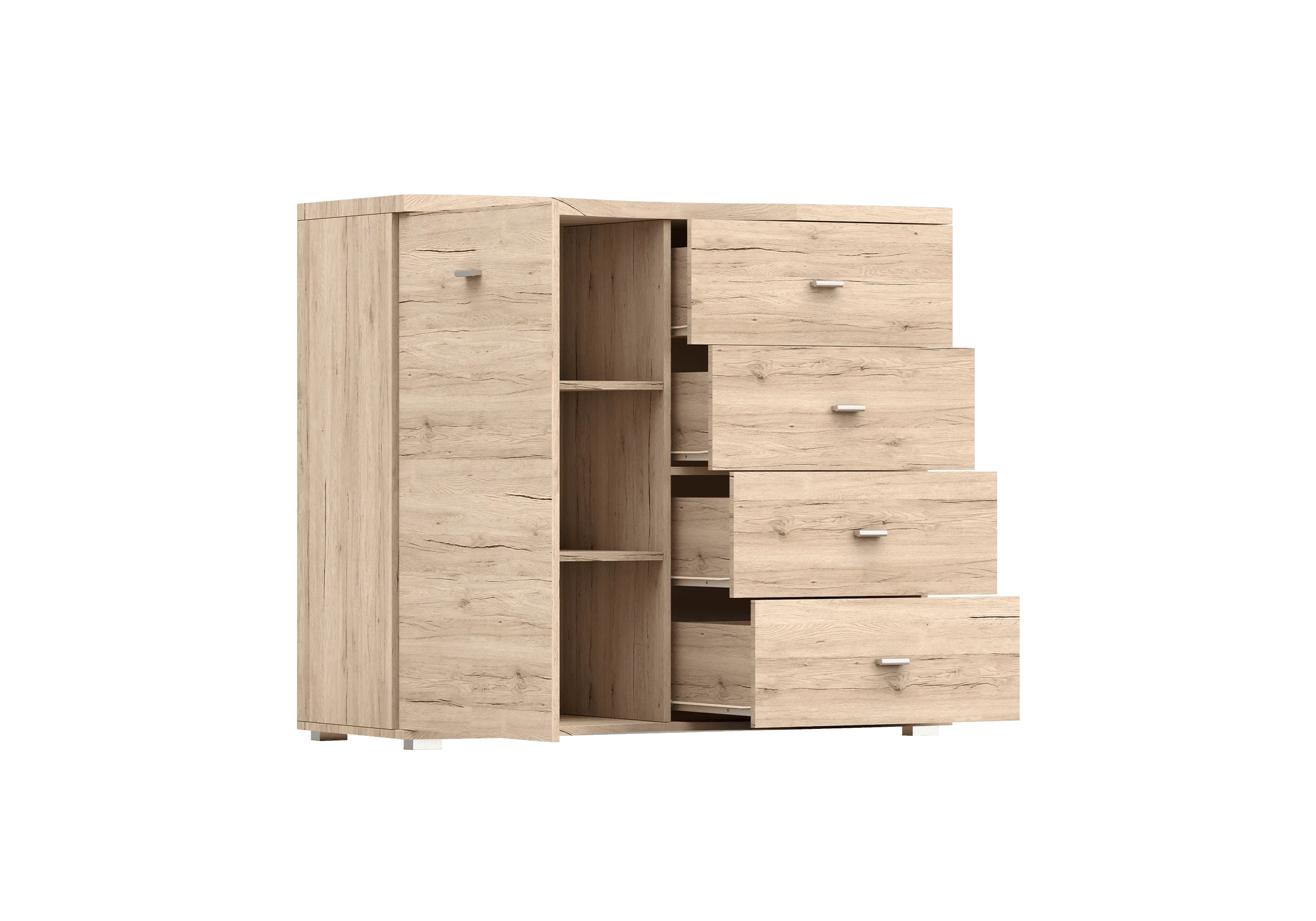 Chest of drawers - GRENADA, Natural oak