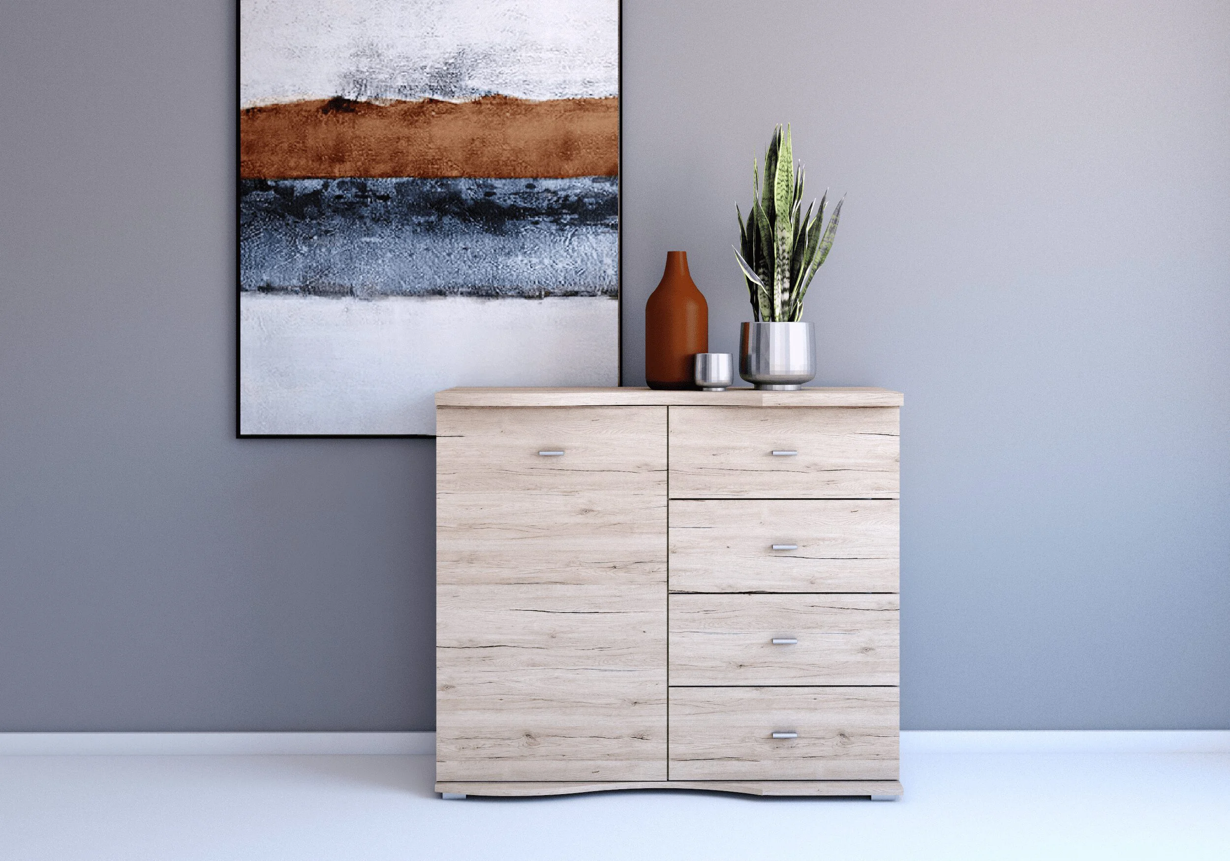 Chest of drawers - GRENADA, Natural oak