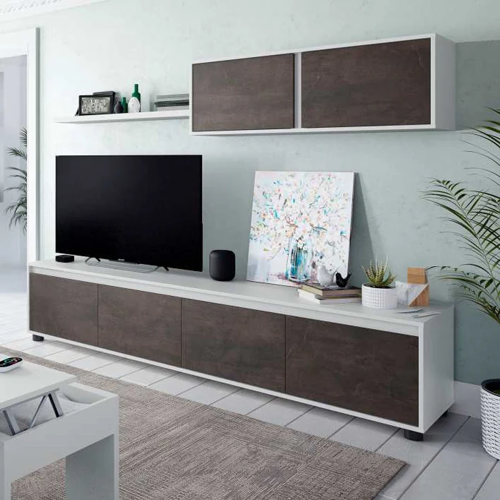 Living room set REF: 0X6663A - Tv Home, Artik white - oxide