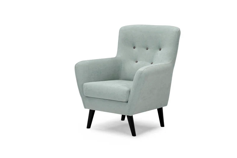 BUTACA DE DISEÑO NÓRDICO I ELEGANTE Y MODERNA IZAN VERDE AZULADO