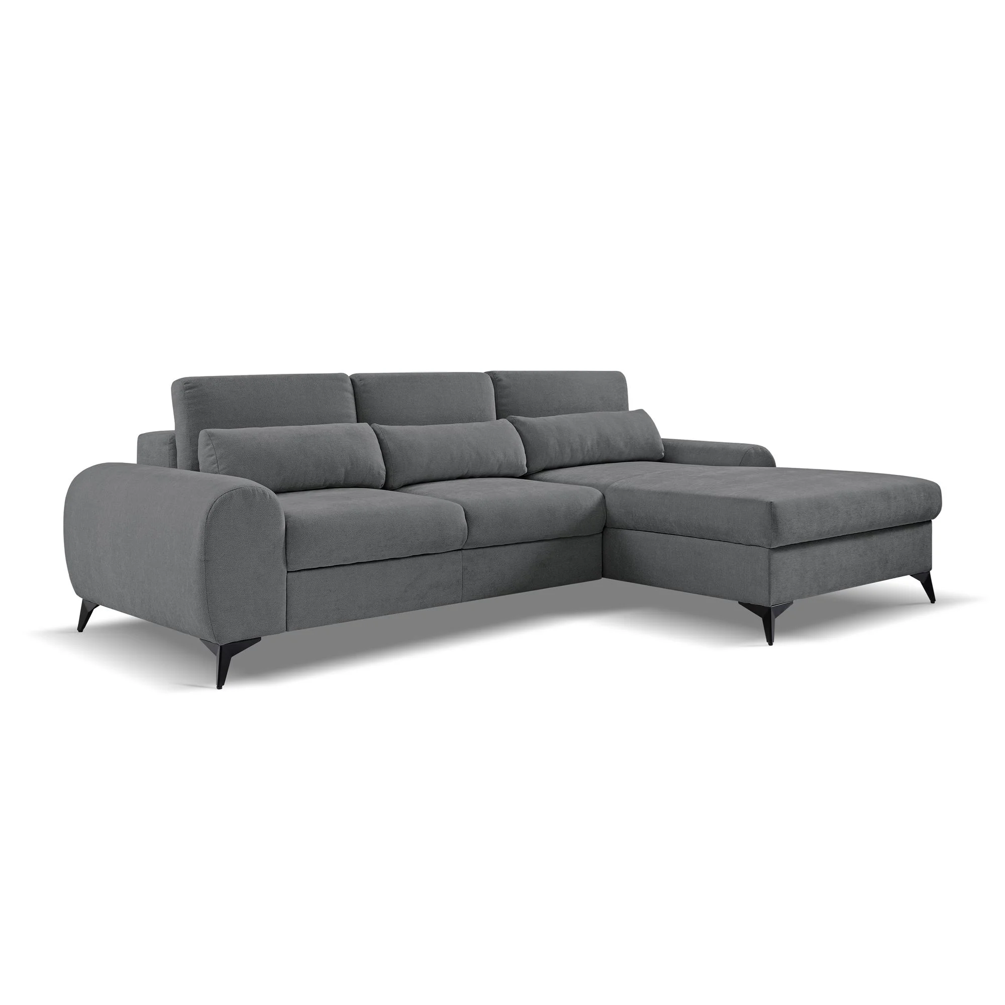 SOFÁ CAMA CON ARCÓN 270 CM X 175 MILAN GRIS OSCURO