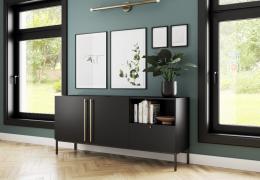 APARADOR 180 CM LANZZI NEGRO