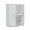 Foto Armario bajo de 2 puertas con 1 estante regulable REF: 005149O - USE, Blanco