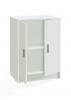 Foto Armario bajo de 2 puertas con 1 estante regulable REF: 005149O - USE, Blanco