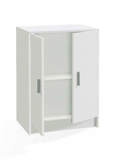 Foto Armario bajo de 2 puertas con 1 estante regulable REF: 005149O - USE, Blanco