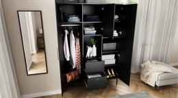 ARMARIO 135 CM LANZZI NEGRO