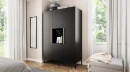 ARMARIO 135 CM LANZZI NEGRO