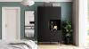 Photo Wardrobe - Lanzzi, 120 cm, Matte Black/Matte Black