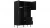 Photo Wardrobe - Lanzzi, 120 cm, Matte Black/Matte Black
