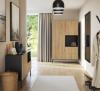 Foto ARMARIO 120 CM LANZZI NEGRO MATE/ROBLE ARTESANAL