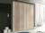 Modern wardrobe, 2 sliding doors – Lara, Cambria/White, 180 cm