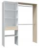 Foto Armario-vestidor con estantes y un cajón REF: 0R8558O - HERA, Roble/Blanco