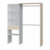 Foto Armario-vestidor con estantes y un cajón REF: 0R8558O - HERA, Roble/Blanco