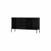 Foto CÓMODA 150 CM MEORATI NEGRO MATE/ROBLE