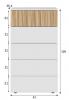 Photo Dresser 5 drawers REF: 0E7821A - ETHNA