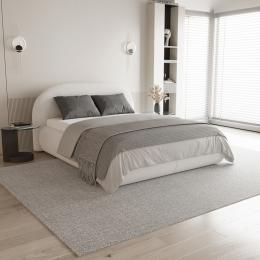 Cama 140/160/180 x 200 + colchón topper almacenaje - MOET Crema