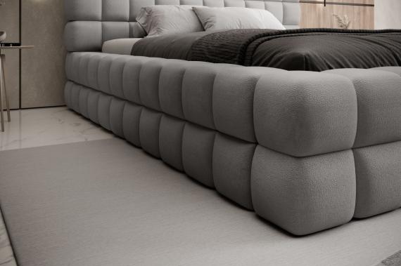 Photo Bed 140/160/180x200 - Dizzle, Grey