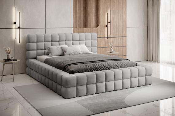 Photo Bed 140/160/180x200 - Dizzle, Grey