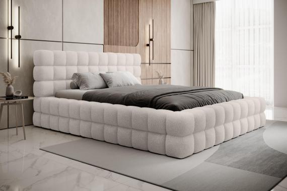Photo Bed 140/160/180x200 - Dizzle, White