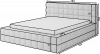 Photo Bed 140/160/180x200 - Dizzle, White