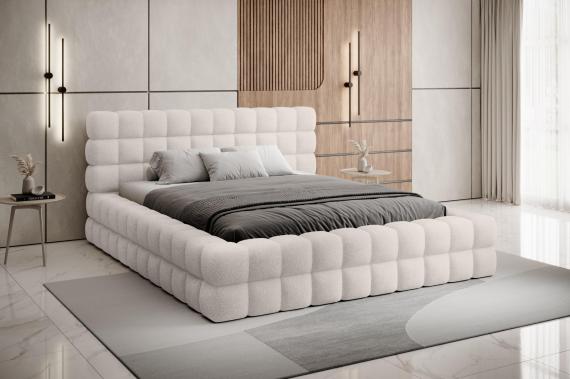 Photo Bed 140/160/180x200 - Dizzle, White