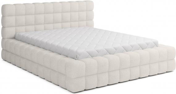 Photo Bed 140/160/180x200 - Dizzle, White