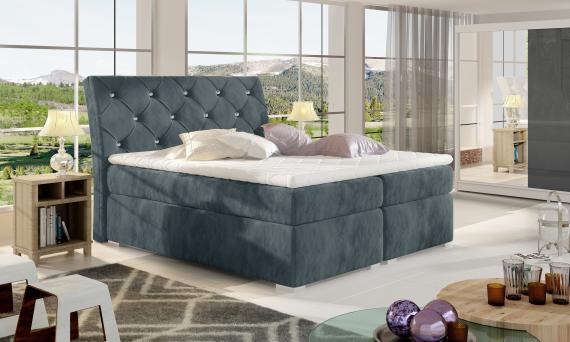 Foto Cama con Contenedor - Balvin, 140/160/180 x 200cm, Gris oscuro