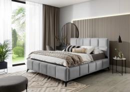 Cama con somier metálico, sistema elevador de gas y arcón almacenamiento MIST gris