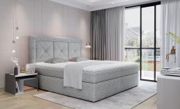 Cama Continental Con Contenedor - Idris, 140/160/180 x 200cm, Gris