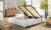 Photo Bed combining elegance with comfort - Latina, 140/160/180/200 x 200cm, Light Gray