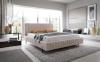 Foto Cama con somier metálico, sistema elevador de gas y arcón de almacenamiento PLISSA, Beige