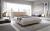 Cama con somier metálico, sistema elevador de gas y arcón de almacenamiento PLISSA, Beige