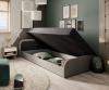 Foto Cama infantil PARYS 90x200 + arcon, gris