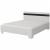 Bed - Lucca, White - Black, 160 x 200 cm
