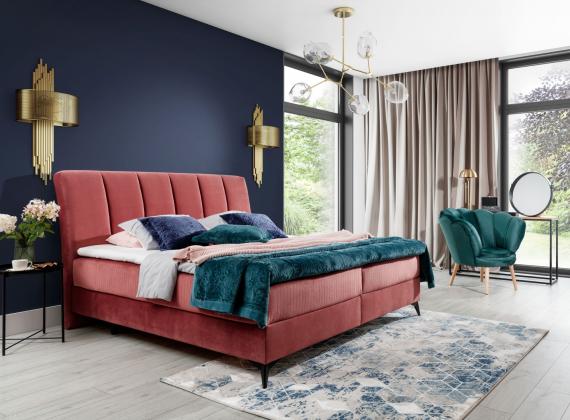 Photo Box double bed - 140/160/180 x 200cm - ADERITO, Gray