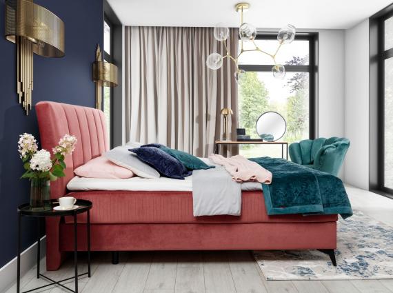 Photo Box double bed - 140/160/180 x 200cm - ADERITO, Gray