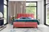 Photo Double box bed 140/160/180 x 200cm - ADERITO, Beige