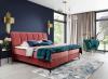 Photo Double box bed 140/160/180 x 200cm - ADERITO, Beige