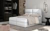 Фото Двуспальная кровать Boxspring 145/165/185 x 200 см - AMBER, белый/эко-кожа