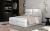 Двуспальная кровать Boxspring 145/165/185 x 200 см - AMBER, белый/эко-кожа