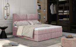 Cama matrimonial Boxspring 145/165/185 x 200cm - AMBER, Rosa