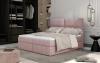 Photo Double box spring bed 145/165/185 x 200cm - AMBER, Pink